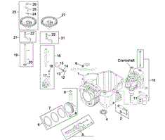 CRANKCASE ASSEMBLY KOHLER SV610-0020