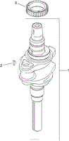 CRANKSHAFT ASSEMBLY KOHLER SV610-0020