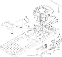 ENGINE AND CLUTCH ASSEMBLY