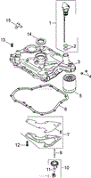 OIL PAN AND LUBRICATION ASSEMBLY KOHLER SV610-0020