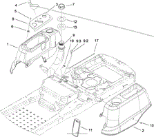 STYLING AND FUEL SYSTEM ASSEMBLY