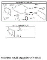 GASKET ASSEMBLY BRIGGS AND STRATTON 31G777-0121-E1