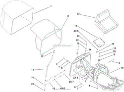 SEAT AND REAR BAG ASSEMBLY