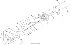 HEAD, VALVE AND BREATHER ASSEMBLY KOHLER SV610-0211