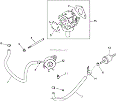 FUEL SYSTEM ASSEMBLY KOHLER SV720-0040