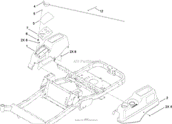 Toro 74823, TITAN ZX6000 Zero-Turn-Radius Riding Mower, 2009 Toro 74823, TITAN ZX6000 Zero-Turn-Radius Riding Mower, 2009