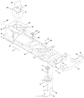 FRAME, BATTERY AND ELECTRIC PTO ASSEMBLY