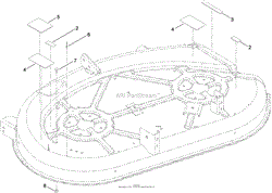 42 INCH DECK ASSEMBLY NO. 117-1290