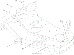 48 INCH DECK DECAL ASSEMBLY NO. 119-3383