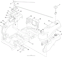 BODY STYLING AND FUEL POD ASSEMBLY