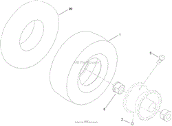 CASTER WHEEL ASSEMBLY NO. 110-6785