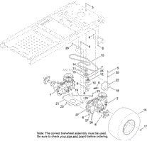 HYDRO TRANSAXLE DRIVE AND REAR WHEEL ASSEMBLY