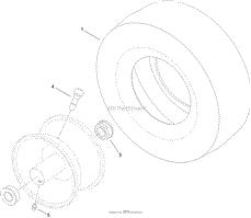 13 INCH WHEEL AND TIRE ASSEMBLY