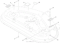 50 INCH DECK DECAL ASSEMBLY NO. 119-8841