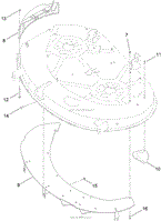 42 INCH DECK BAFFLE ASSEMBLY