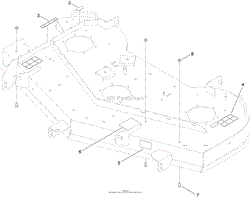 54 INCH DECK AND DECAL ASSEMBLY NO. 120-7117