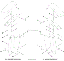 ARMREST KIT ASSEMBLY NO. 110-5719