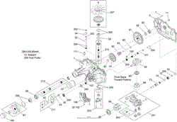 RH HYDRO TRANSMISSION ASSEMBLY NO. 119-8893