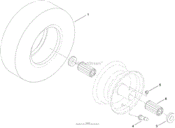 WHEEL AND TIRE ASSEMBLY NO. 120-5506