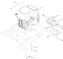 ENGINE AND MUFFLER ASSEMBLY