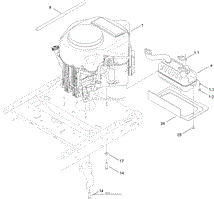 ENGINE AND MUFLER ASSEMBLY