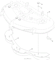 50 INCH DECK BAFFLE ASSEMBLY