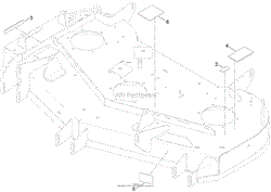 48 INCH DECK AND DECAL ASSEMBLY NO. 127-3273