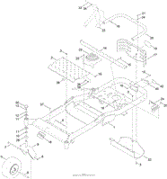 FRAME, FRONT AXLE AND CASTER WHEEL ASSEMBLY