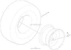 4 PLY WHEEL AND TIRE ASSEMBLY NO. 120-5523