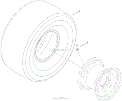 2 PLY WHEEL AND TIRE ASSEMBLY NO. 131-3672