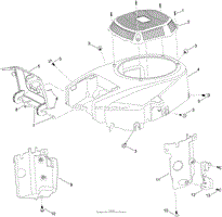 BLOWER HOUSING ASSEMBLY ENGINE ASSEMBLY NO. 127-9041