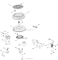 IGNITION AND ELECTRICAL ASSEMBLY ENGINE ASSEMBLY NO. 127-9041