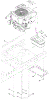 ENGINE AND MUFFLER ASSEMBLY