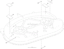 42 INCH DECK DECAL ASSEMBLY NO. 131-3604