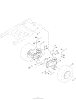 HYDRO TRANSAXLE DRIVE AND REAR WHEEL ASSEMBLY