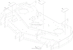 48 INCH DECK AND DECAL ASSEMBLY NO. 131-4142