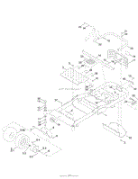 FRAME, FRONT AXLE AND CASTER WHEEL ASSEMBLY