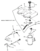 THROTTLE, CHOKE AND FUEL SYSTEM