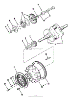 ONAN CRANKSHAFT, CAMSHAFT, FLYWHEEL