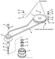 DRIVE BELT AND PULLEYS