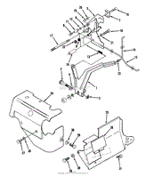 14HP ENGINE GOVERNOR LINKAGE &amp; COVER ASSEMBLY