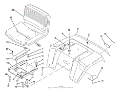 FENDER AND SEAT ASSEMBLY