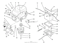 ENGINE AND BATTERY MOUNT ASSEMBLY