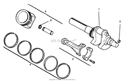 CRANKSHAFT, PISTON AND RINGS