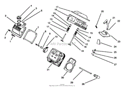 CYLINDER HEAD, VALVE &amp; BREATHER