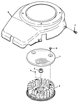 12HP ENGINE FLYWHEEL &amp; COVER ASSEMBLY