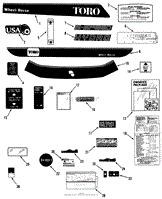 DECAL &amp; MISCELLANEOUS PARTS ASSEMBLY