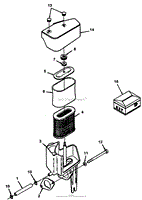 12.5HP ENGINE AIR CLEANER ASSEMBLY