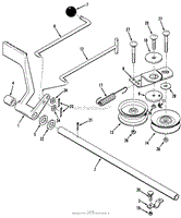 HYDROSTATIC TRANSAXLE BRAKE AND IDLER LINKAGE