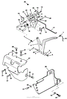 12HP ENGINE GOVERNOR LINKAGE AND COVER ASSEMBLY